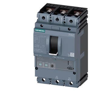 Kompakt megszakító berendezés/kábelvédő elektronikus 3P fix 250A 100-250A-hő 55kA SENTRON SIEMENS