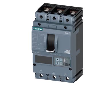 Kompakt megszakító berendezés/generátorvédő elektronikus 3P fix 250A 100-250A-hő SENTRON SIEMENS