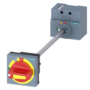 Ajtókuplung forgató hajtás 3VA10(1)-hez +ajtóretesz piros/sárga IP65  SENTRON SIEMENS