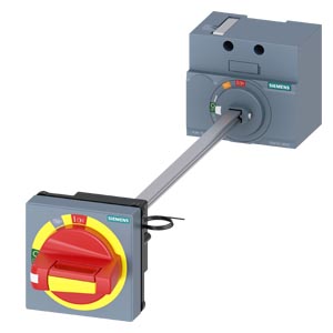 Ajtókuplung forgató hajtás 3VA10(1)-hez +ajtóretesz +világítás pir/sár IP65  SENTRON SIEMENS