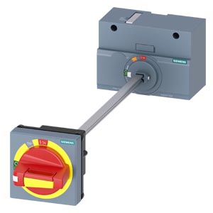 Ajtókuplung forgató hajtás 3VA12-höz +ajtóretesz piros/sárga IP65  SENTRON SIEMENS