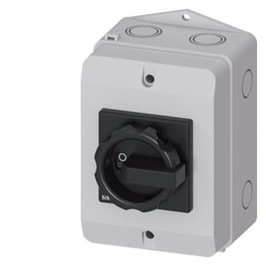 Szakaszoló főkapcsoló 32A 3P 9.5kW/400VAC-3 előlapi központos tokozott fekete SENTRON SIEMENS