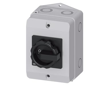 Szakaszoló főkapcsoló 32A 4P 9.5kW/400VAC-3 előlapi központos fix fekete zárható SENTRON SIEMENS