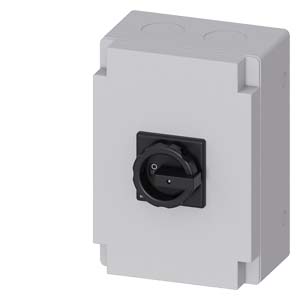 Szakaszoló főkapcsoló 100A 3P 30kW/400VAC-3 előlapi központos tokozott fekete SENTRON SIEMENS
