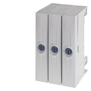 Gyűjtősín csatlakozómodul 3P 10-120mm2 fedéllel 60mm-síntáv 200A 90mm SENTRON SIEMENS