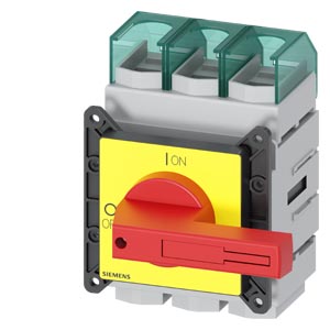 Szakaszoló fő- és vészkapcsoló 250A 3P 110kW/400VAC-3 beépíthető fix piros SENTRON SIEMENS