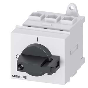 Szakaszoló főkapcsoló 25A 3P 7.5kW/400VAC-3 sorolható közéépíthető fix fekete SENTRON SIEMENS