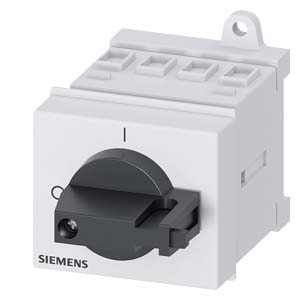 Szakaszoló főkapcsoló 16A 3P 5.5kW/400VAC-3 sorolható közéépíthető fix fekete SENTRON SIEMENS