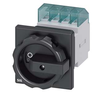 Szakaszoló főkapcsoló 16A 3P 5.5kW/400VAC-3 előlapi központos fix fekete zárható SENTRON SIEMENS