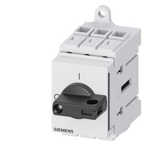 Szakaszoló főkapcsoló 16.0A 3P 5.5kW/400VAC-3 sorolható közéépíthető fix fekete SENTRON SIEMENS