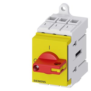 Szakaszoló főkapcsoló 16.0A 3P 5.5kW/400VAC-3 sorolható közéépíthető fix piros SENTRON SIEMENS