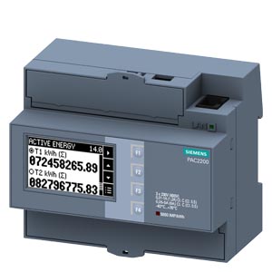 Sorolható multifukciós műszer 3F LCD Modbus-TCP X/1A X/5A 3-276V 3-480V/ 6M SENTRON PAC SIEMENS