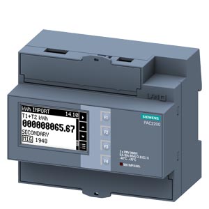Sorolható multifukciós műszer 3F direkt LCD MID Modbus-RTU 65A 3-276V 3-480V/ SENTRON PAC SIEMENS