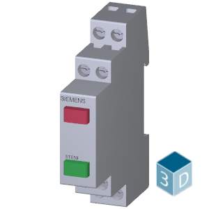 Indicator light 2 lamps 230 V red green - Image 3