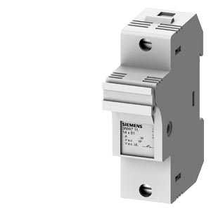 Hengeres-biztosító aljzat sorolható 1P 14x51mm-betét 690V 1.5M kalapsínre SENTRON SIEMENS