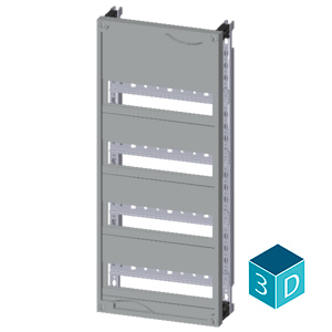 ALPHA 400 DIN quick assembly kit for modular installation devices tier spacing 125 mm with N/PE bar - Image 3