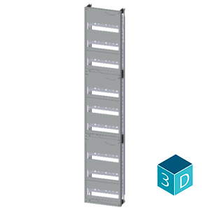 ALPHA 400 DIN quick assembly kit for modular installation devices tier spacing 125 mm 2 units N/PE-plug-in terminal H=1350 - Image 3