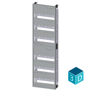 ALPHA 400 DIN quick assembly kit for modular installation devices tier spacing 125 mm 2 units N/PE-plug-in terminal H=900 - Image 3