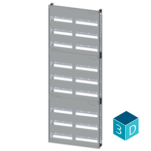 ALPHA 400 DIN quick assembly kit for modular installation devices tier spacing 125 mm with N/PE bar - Image 3