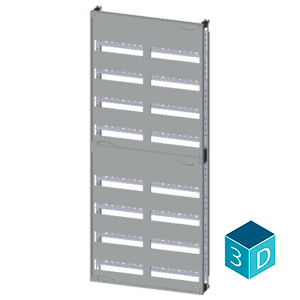 ALPHA 400 DIN quick assembly kit for modular installation devices tier spacing 125 mm with N/PE bar - Image 3