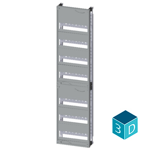 ALPHA 400 DIN quick assembly kit for modular installation devices tier spacing 125 mm 2 units N/PE-plug-in terminal H=1050 - Image 3