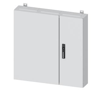 Üres elosztószekrény falonkívüli porszórt acél 2-es ajtó 160A 800mmx 800mmx ALPHA 160 SIEMENS