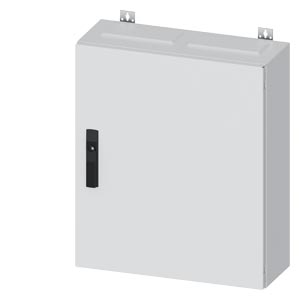 Üres elosztószekrény falonkívüli porszórt acél 1-es ajtó 400A 550mmx 650mmx ALPHA 400 SIEMENS