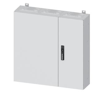 Üres elosztószekrény falonkívüli porszórt acél 2-es ajtó 400A 800mmx 800mmx ALPHA 400 SIEMENS