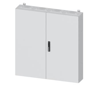 Üres elosztószekrény falonkívüli porszórt acél 2-es ajtó 400A 1050mmx 1100mmx ALPHA 400 SIEMENS