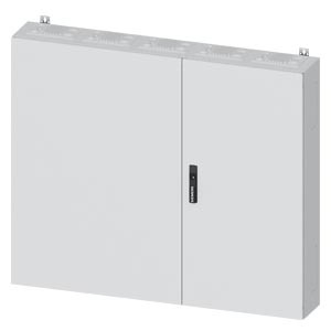Üres elosztószekrény falonkívüli porszórt acél 2-es ajtó 400A 1300mmx 1100mmx ALPHA 400 SIEMENS