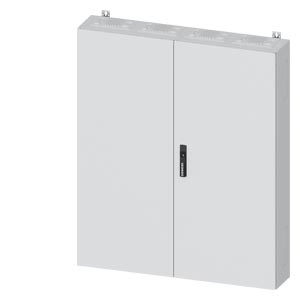 Üres elosztószekrény falonkívüli porszórt acél 2-es ajtó 400A 1050mmx 1250mmx ALPHA 400 SIEMENS