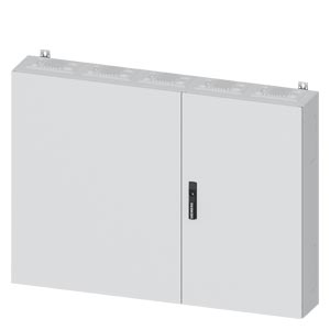 Üres elosztószekrény falonkívüli porszórt acél 2-es ajtó 400A 1300mmx 950mmx ALPHA 400 SIEMENS