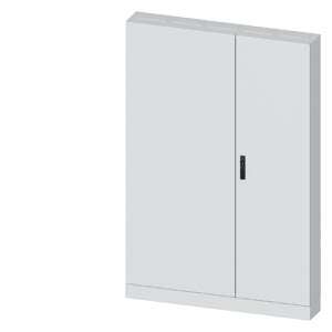 Üres elosztószekrény aljzatra porszórt acél 2-es ajtó 630A 1300mm x 1900mm x ALPHA 630 SIEMENS
