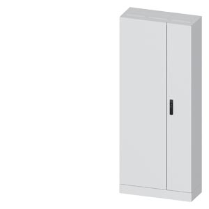 Üres elosztószekrény aljzatra porszórt acél 2-es ajtó 630A 800mmx 1950mmx 320mm ALPHA 630 SIEMENS