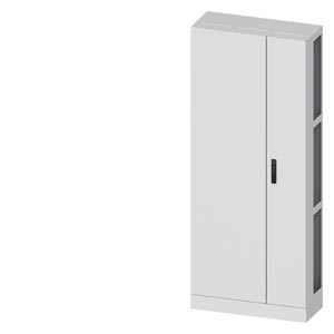 Üres elosztószekrény aljzatra porszórt acél 2-es ajtó 630A 800mmx 1950mmx 320mm ALPHA 630 SIEMENS