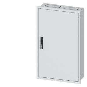 Üres elosztószekrény süllyesztett porszórt acél 1-es ajtó 400A 550mmx 950mmx ALPHA 400 SIEMENS