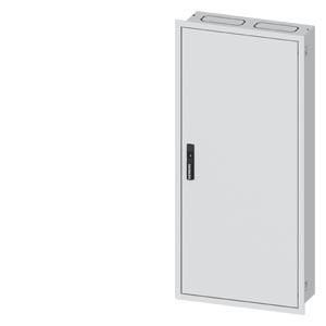 Üres elosztószekrény süllyesztett porszórt acél 1-es ajtó 400A 550mmx 1250mmx ALPHA 400 SIEMENS