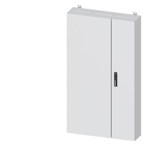 Üres elosztószekrény süllyesztett porszórt acél 2-es ajtó 400A 800mmx 1400mmx ALPHA 400 SIEMENS