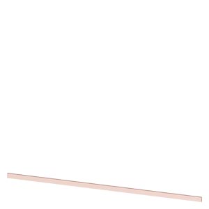 Réz gyújtősín 250A 12mmx 5mmx 491mm kezeletlen ALPHA SIEMENS