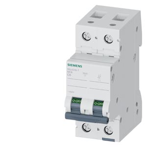 Kismegszakító 2P 6A C-jelleg 400V AC 10kA/60898 10kA/60947 SENTRON SIEMENS