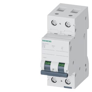 Kismegszakító 2P 16A C-jelleg 400V AC 10kA/60898 10kA/60947 SENTRON SIEMENS