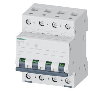 Kismegszakító 4P 32A D-jelleg 400V AC 10kA/60898 10kA/60947 SENTRON SIEMENS