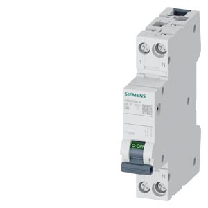 Kismegszakító 1P+N 6A B-jelleg 230V AC 6kA/60898 SENTRON SIEMENS