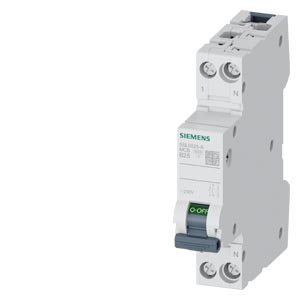 Kismegszakító 1P+N 25A B-jelleg 230V AC 6kA/60898 SENTRON SIEMENS