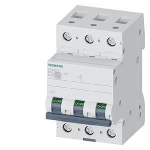 Kismegszakító 3P 40A C-jelleg 400V AC 6kA/60898 6kA/60947 SENTRON SIEMENS