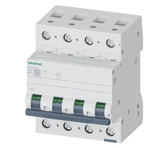 Kismegszakító 3P+N 25A B-jelleg 400V AC 6kA/60898 6kA/60947 SENTRON SIEMENS