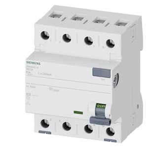Áram-védőkapcsoló (Fi-relé) analóg 3P+N 80A 300mA AC-típus 10kA SENTRON SIEMENS
