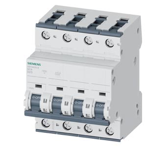 Kismegszakító 4P 25A D-jelleg 400V AC/DC 10kA/60898 20kA/60947 SENTRON SIEMENS