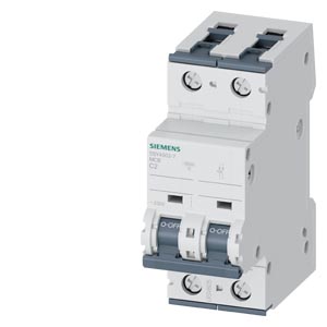 Kismegszakító 1P+N 2A C-jelleg 230V AC/DC 10kA/60898 35kA/60947 SENTRON SIEMENS