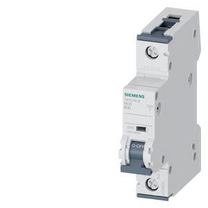 Kismegszakító 1P 10A B-jelleg 400V AC/DC 10kA/60898 SENTRON SIEMENS